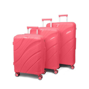 Комплект чемоданов Impreza (полипропилен) - Розовый